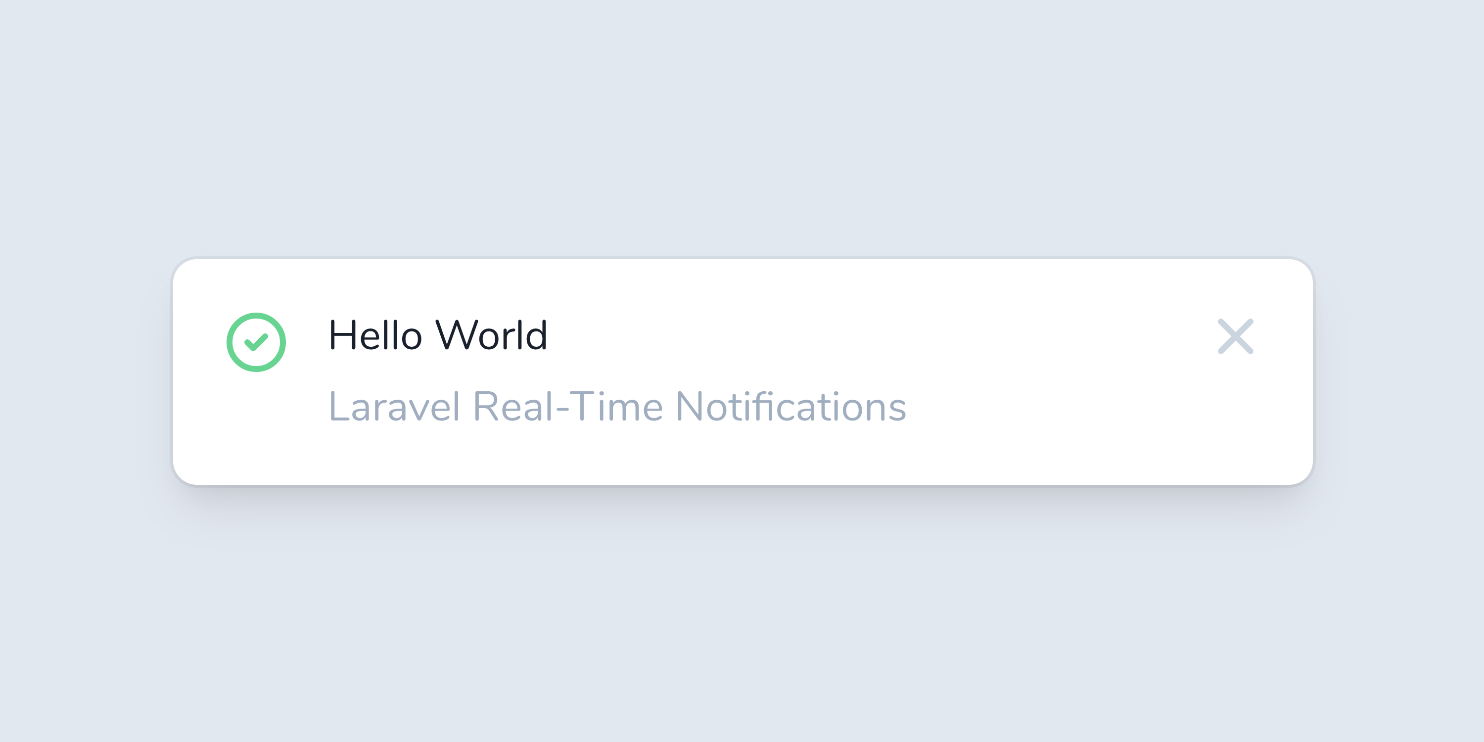 real time notification banner