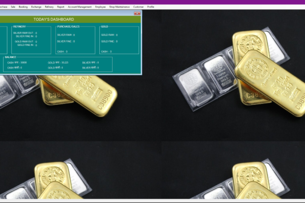 bullion gold silver management main dashboard