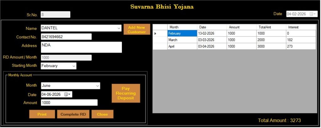 Our RETAIL jewellery management software rd management dashboard